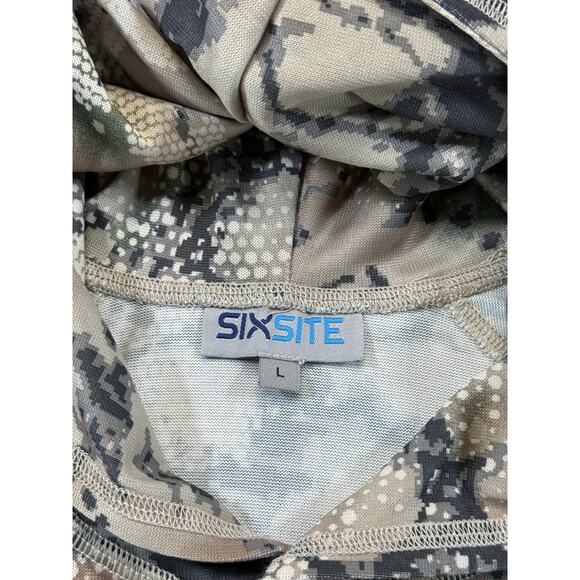 SixSite Camo Hoodie Men’s Large Spur Ranch DriRelease Wool Blend Made in USA NWT - Picture 9 of 11